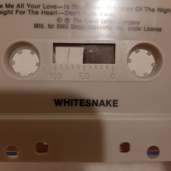 Whitesnake Self-Titled Cassette Tape 1987 Geffen Records Metal Hard Rock READ - Picture 4 of 8